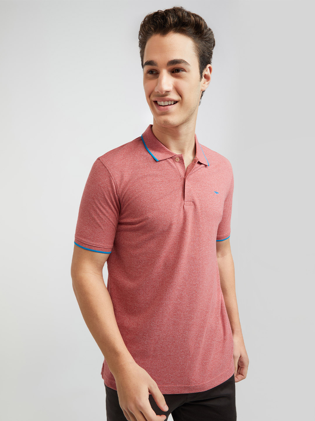 

Park Avenue Cotton Rich Polo Collar Slim Fit T-shirt, Red