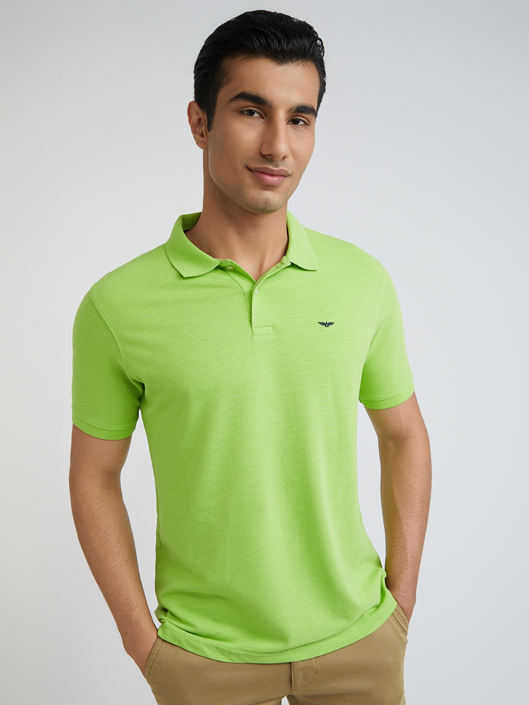 

Park Avenue Polo Collar Slim Fit T-shirt, Green