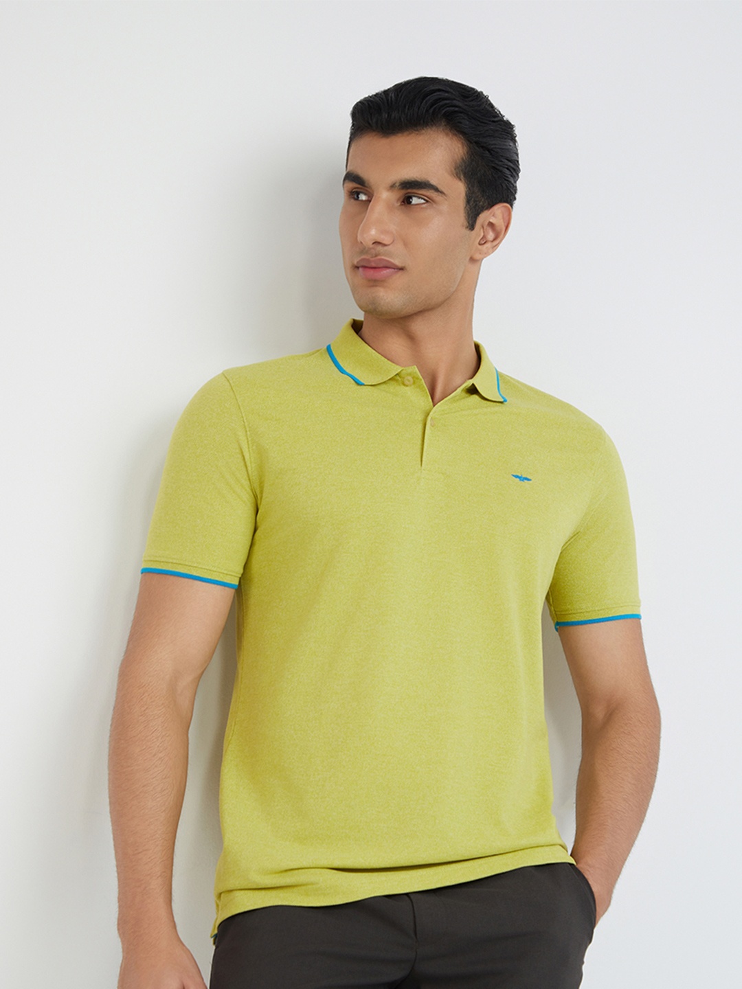 

Park Avenue Polo Collar Slim Fit T-shirt, Lime green