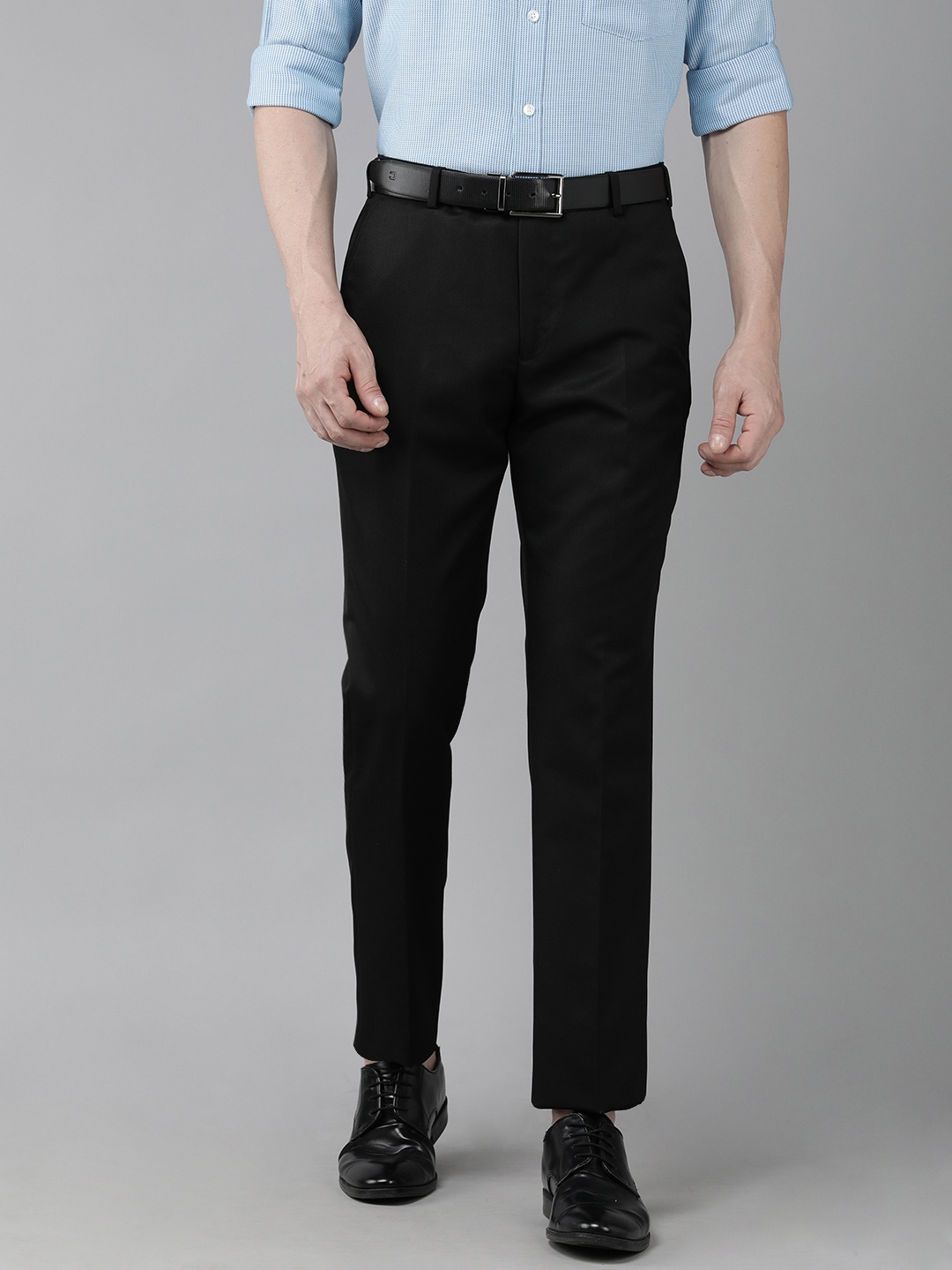 

Park Avenue Men Formal Trousers, Black