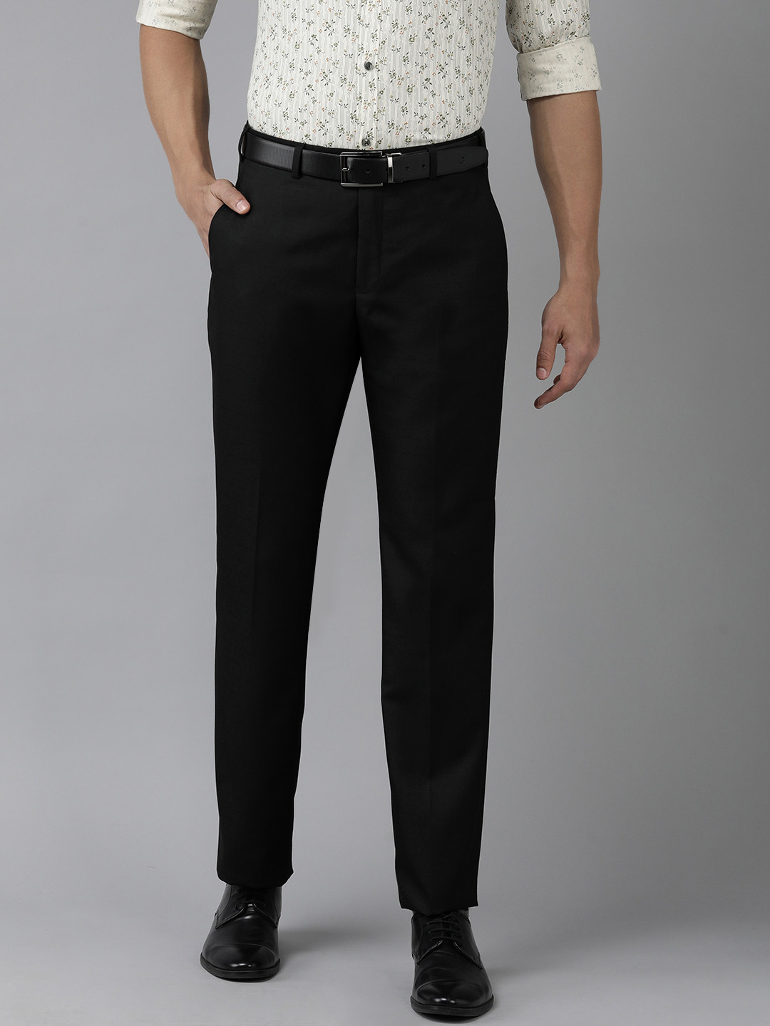 

Park Avenue Men Formal Trousers, Black