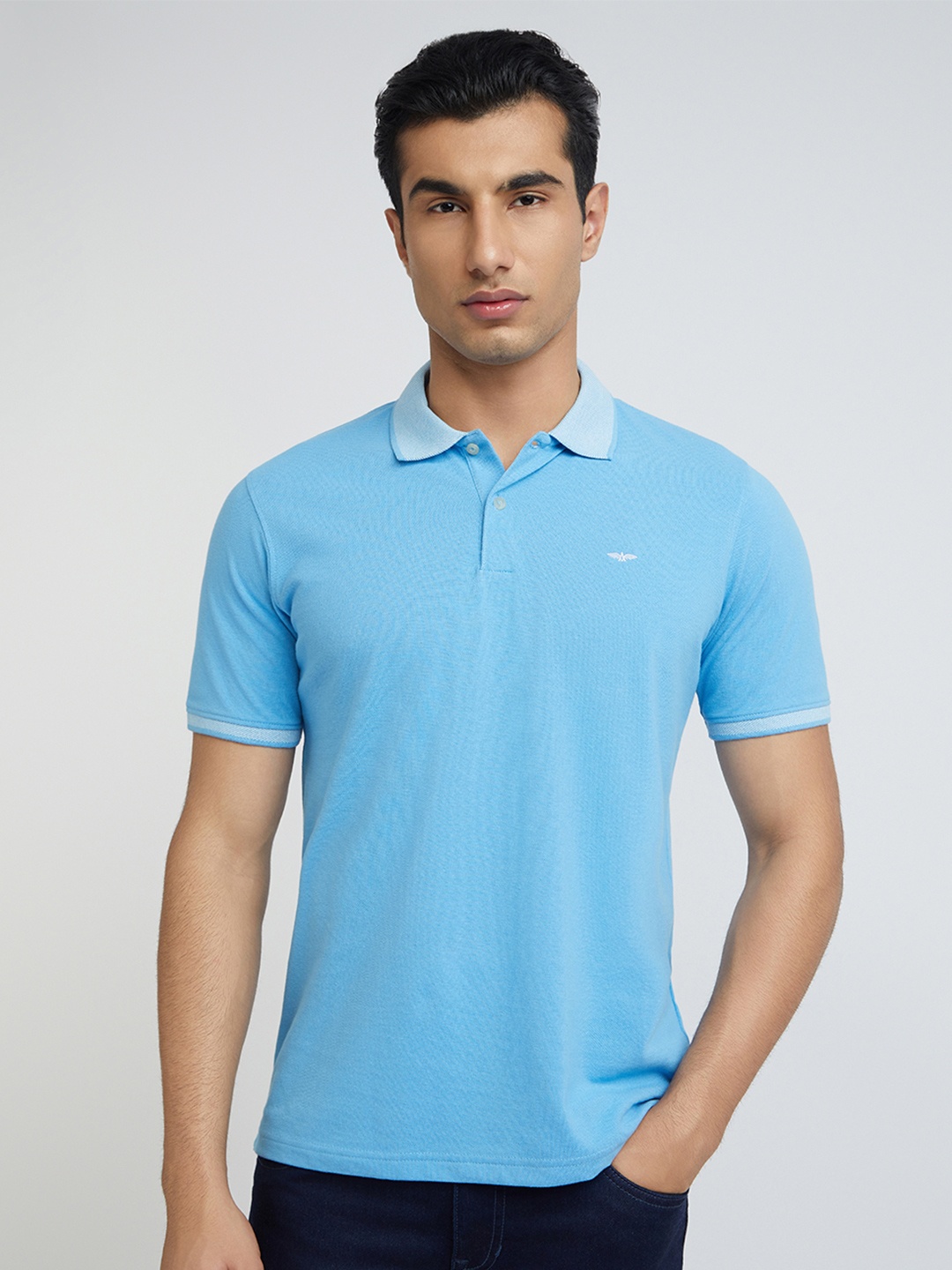 

Park Avenue Polo Collar Slim Fit T-shirt, Blue