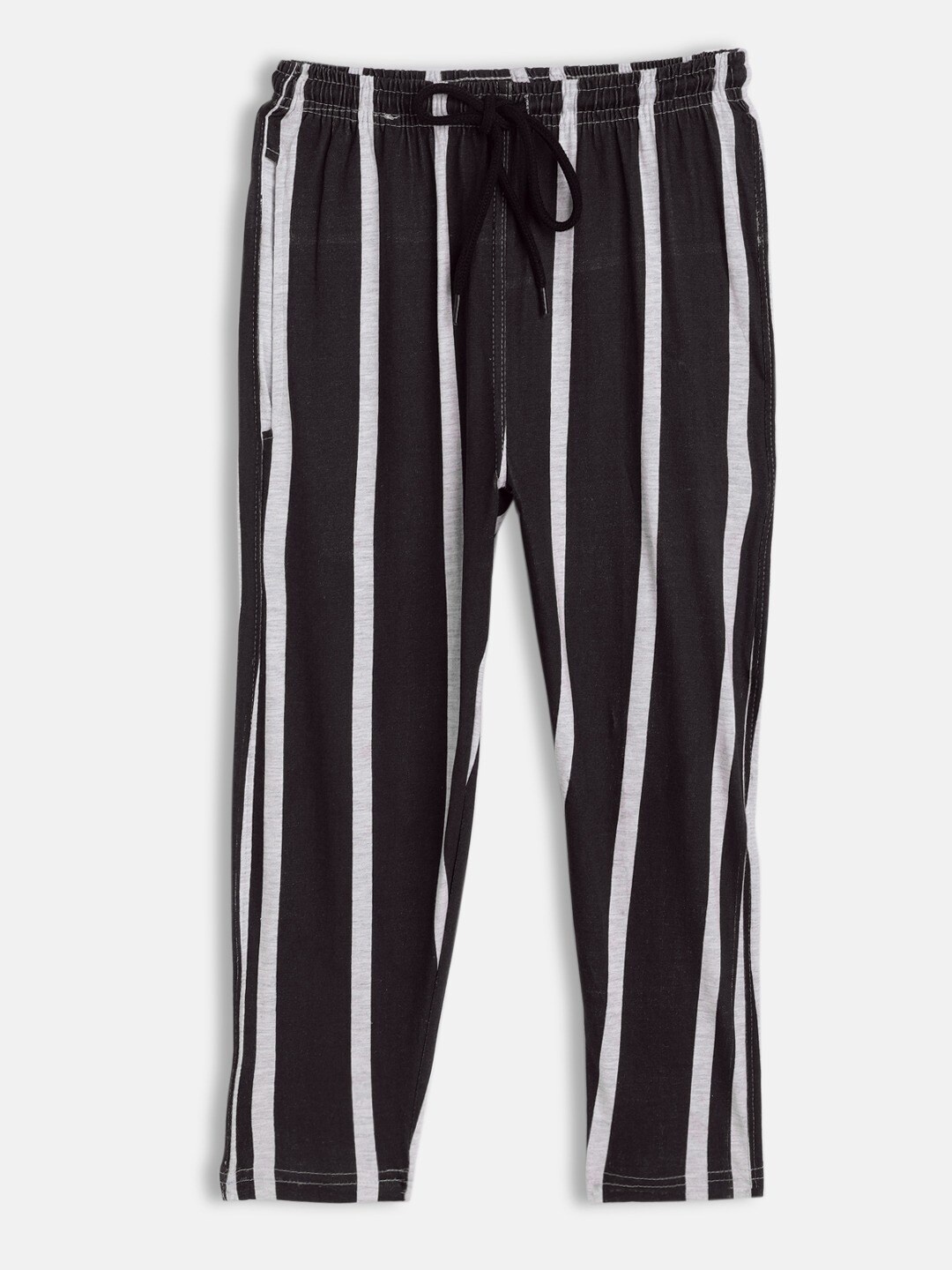 

SEYBIL Girls Mid-Rise Striped Capris, White