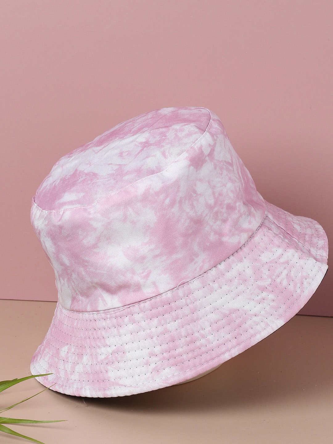 

HAUTE SAUCE by Campus Sutra Women Tie-Dye Printed Bucket Hat, Pink