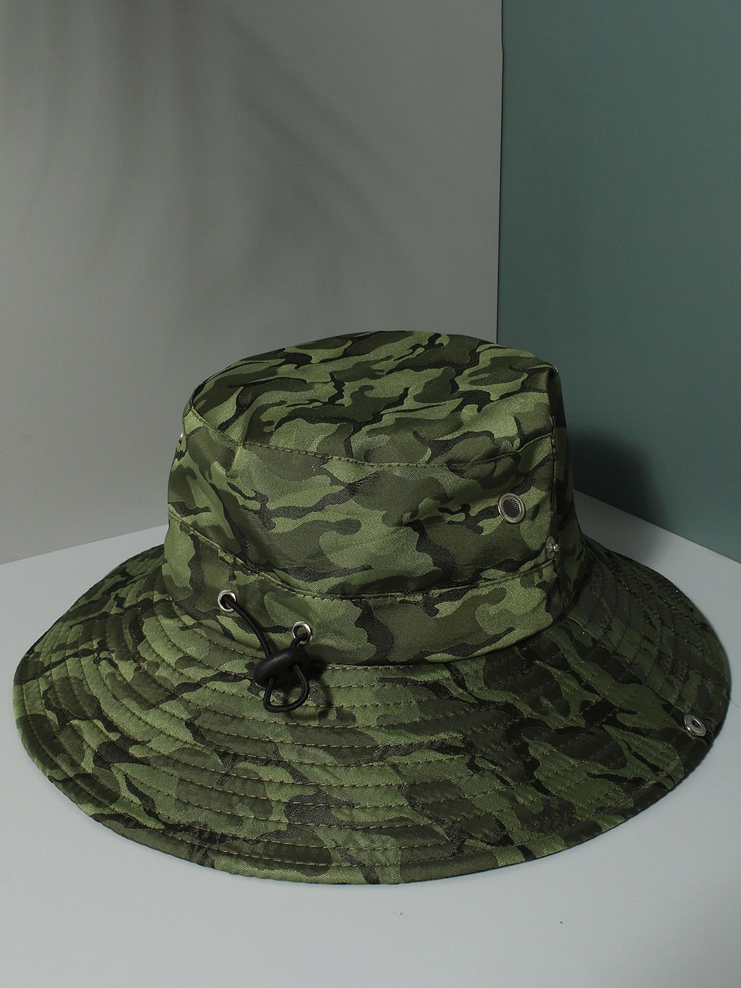 

HAUTE SAUCE by Campus Sutra Women Camouflage Printed Bucket Hat, Green