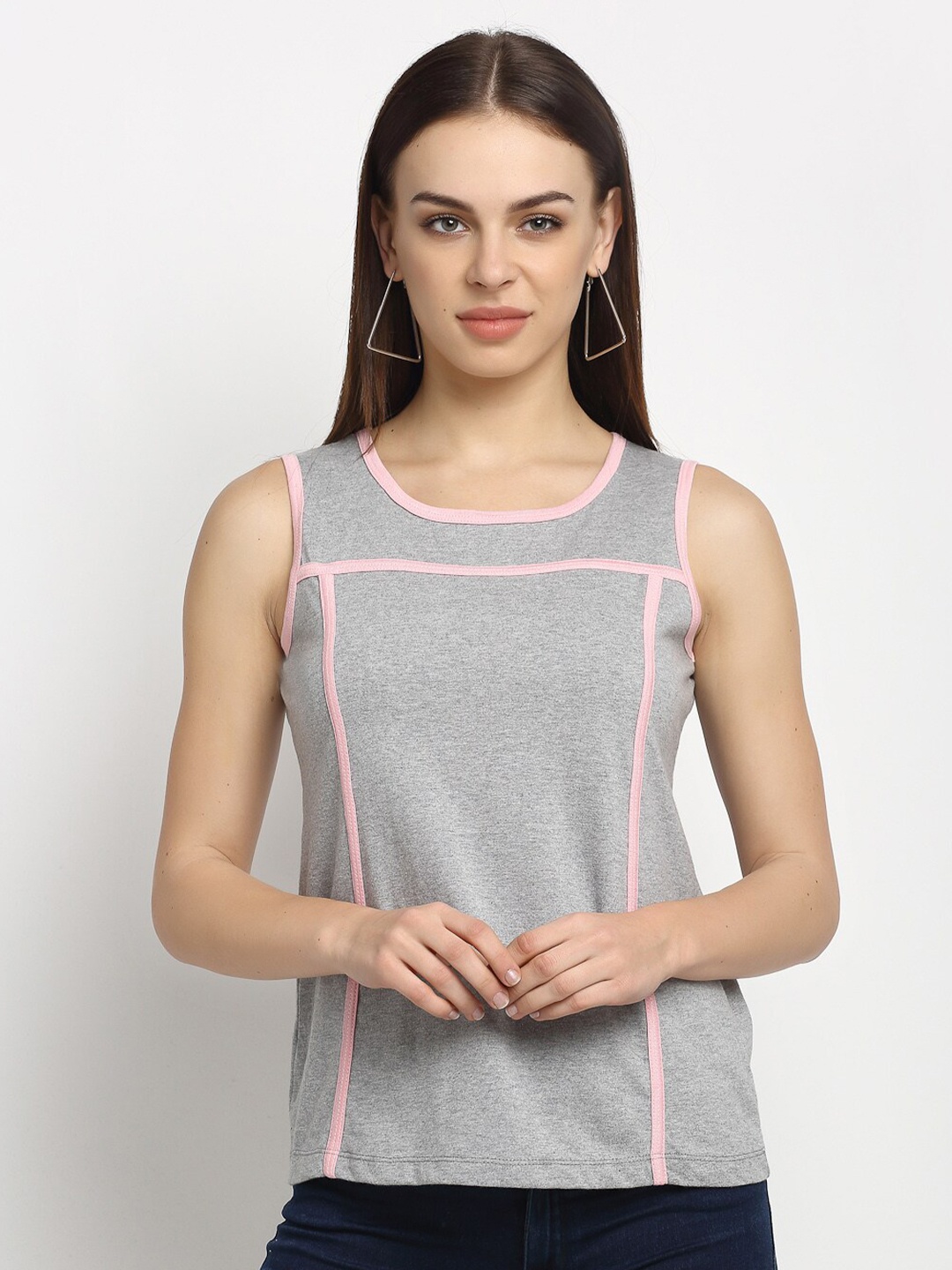 

Rute Relaxed Fit Cotton T-shirt, Grey