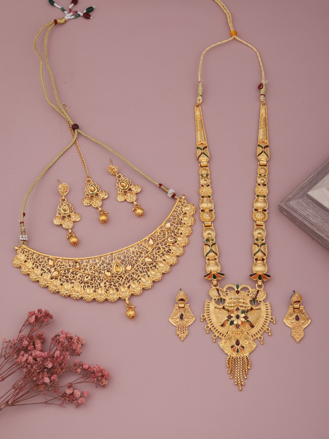 

Vita Bella Gold-Plated Intricate Design Jewellery Set