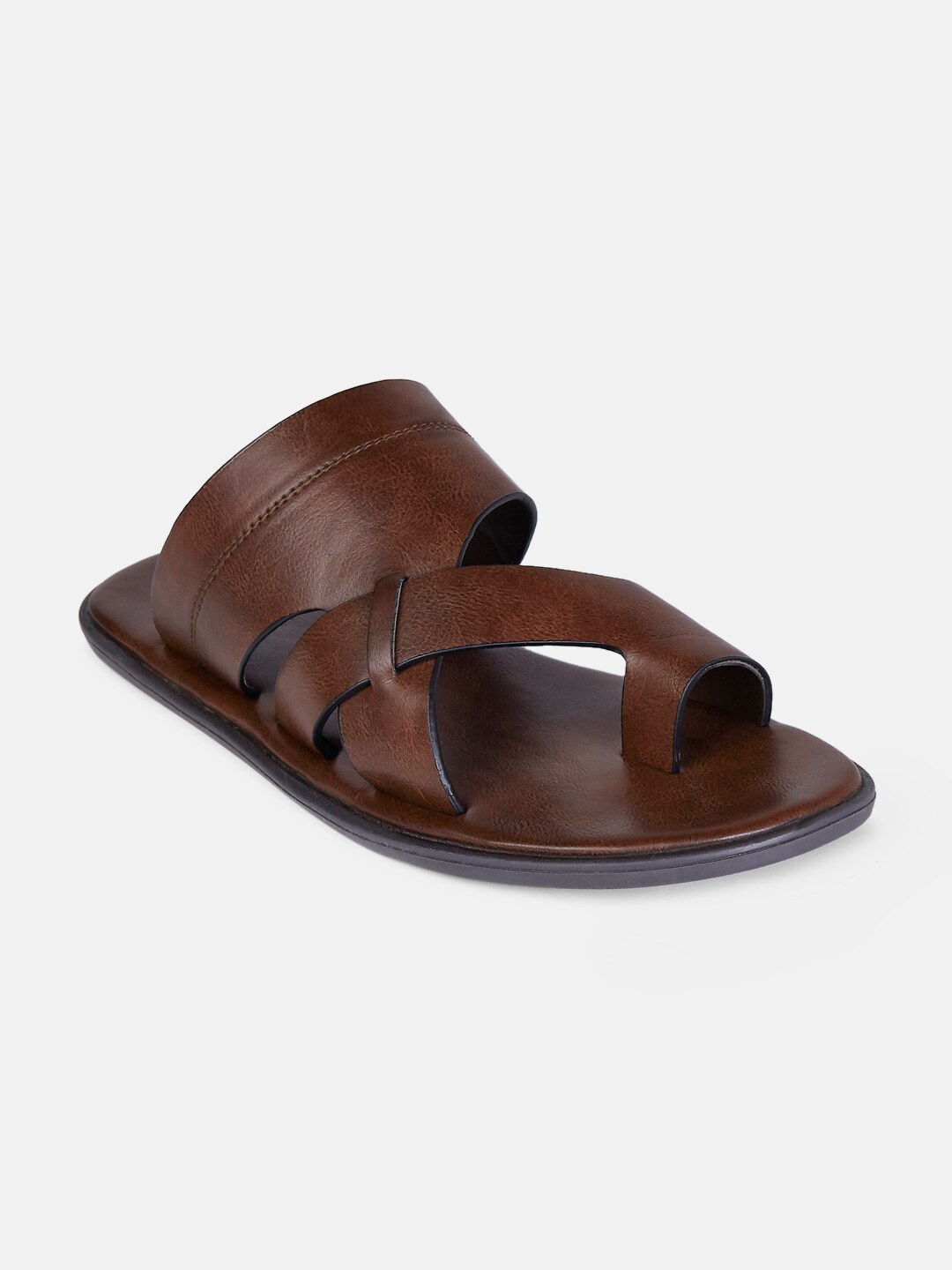 

BYFORD by Pantaloons Men Open One Toe Comfort Sandals, Brown