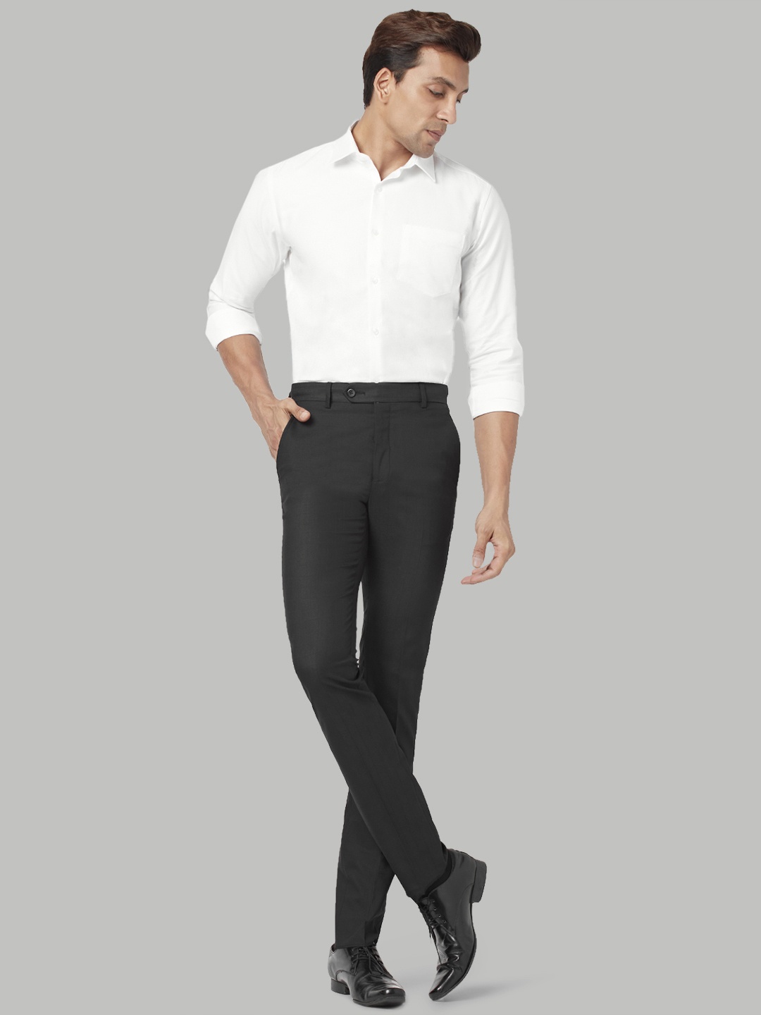 

BYFORD by Pantaloons Slim Fit Cotton Formal Shirt, White