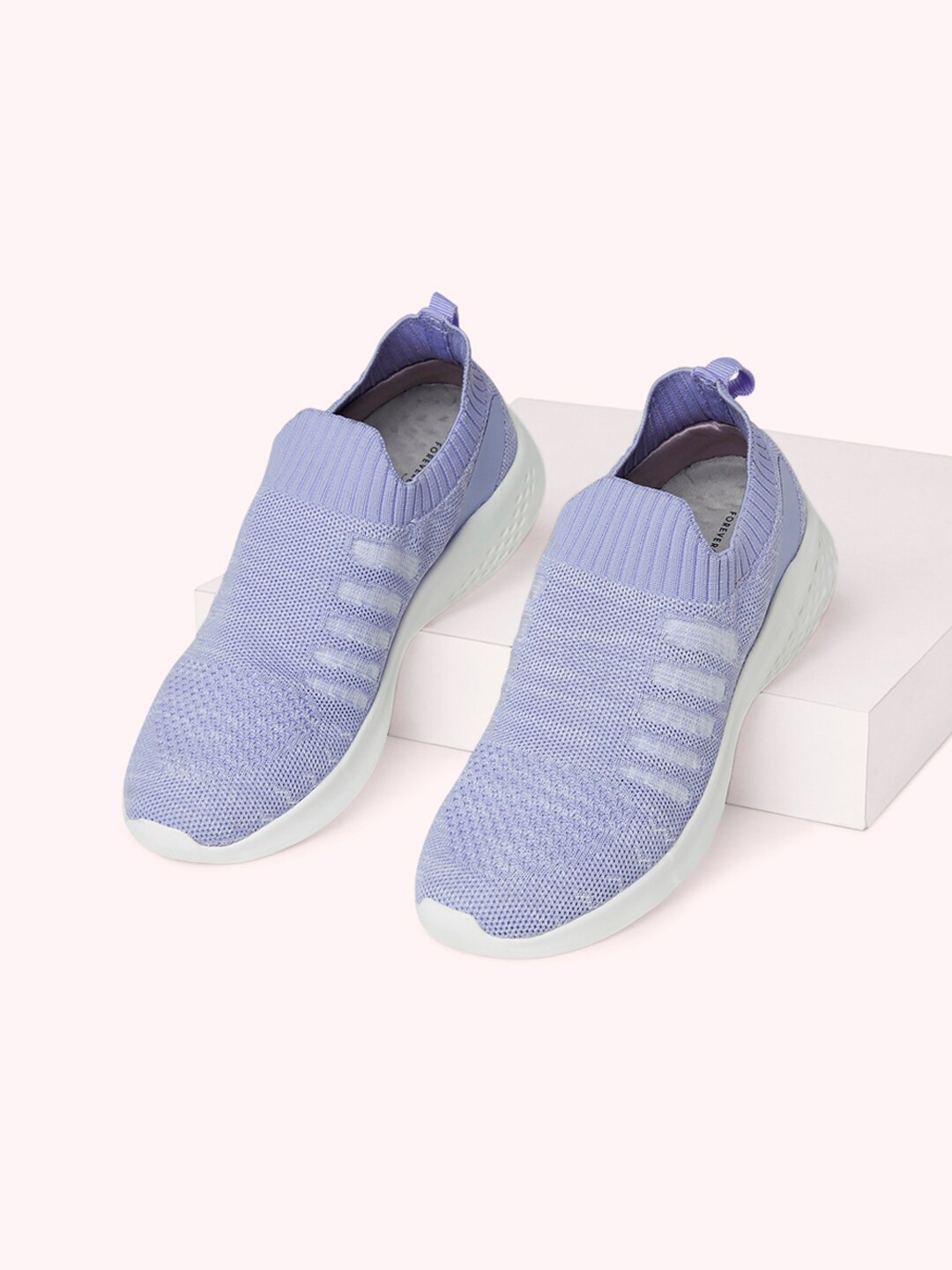 

Forever Glam by Pantaloons Women Textile Walking Non-Marking Shoes, Lavender