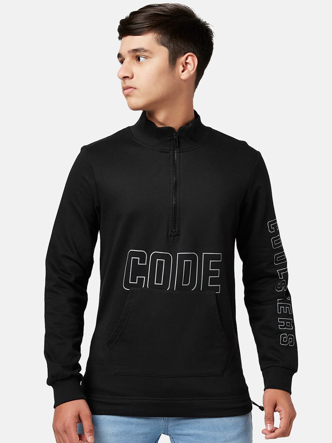 

Coolsters by Pantaloons Boys Printed Cotton Sweatshirt, Black