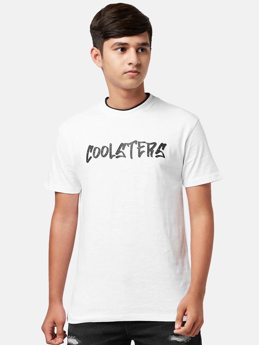 

Coolsters by Pantaloons Boys Typography Printed Cotton T-shirt, White