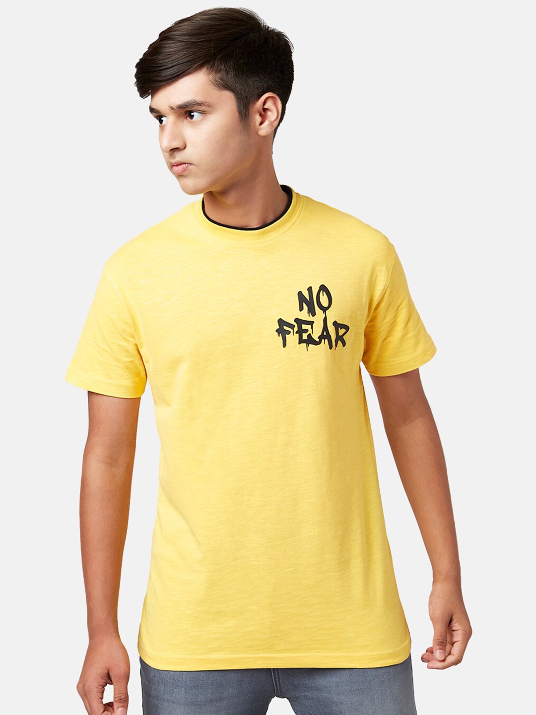 

Coolsters by Pantaloons Boys Typography Printed Cotton T-shirt, Yellow