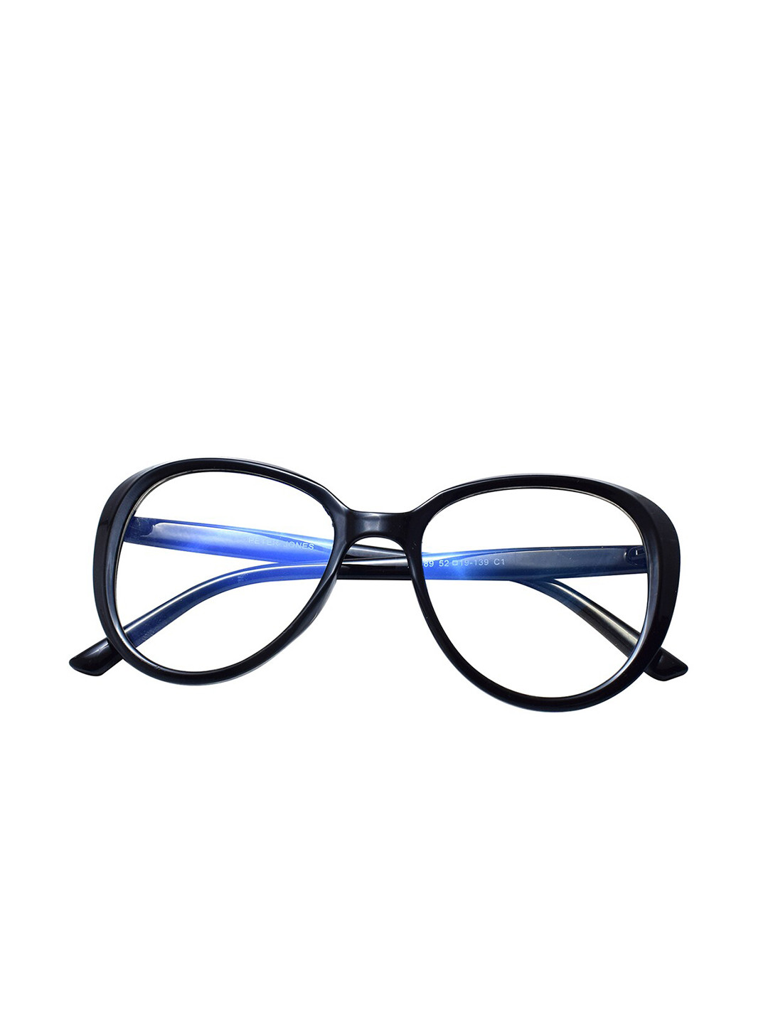 

Peter Jones Eyewear Women Full Rim Butterfly Frames 20389B, Black