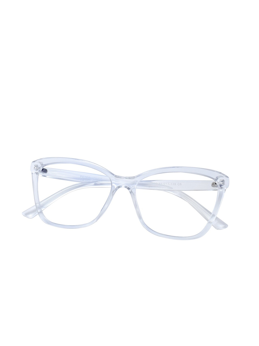 

Peter Jones Eyewear Women Full Rim Cateye Frames 20385T, Transparent