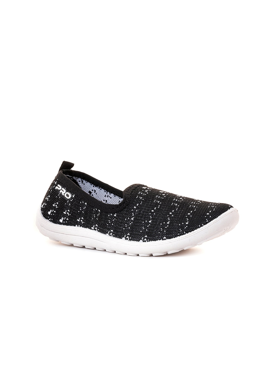 

Khadims Women Woven Design Slip-On Sneakers, Black