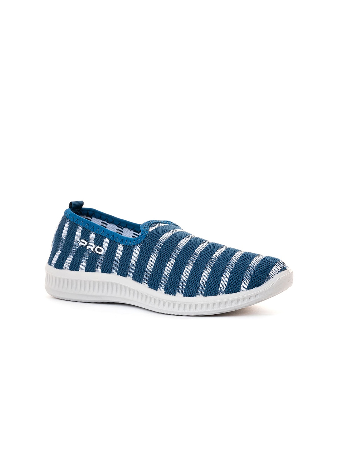 

Khadims Women Striped Slip-On Sneakers, Navy blue