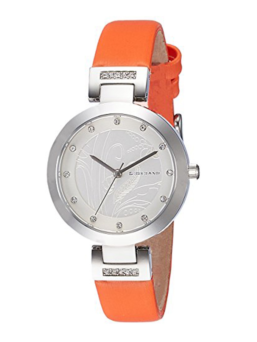 

GIORDANO Women Embellished Dial & Leather Straps Analogue Watch 2784-03, White