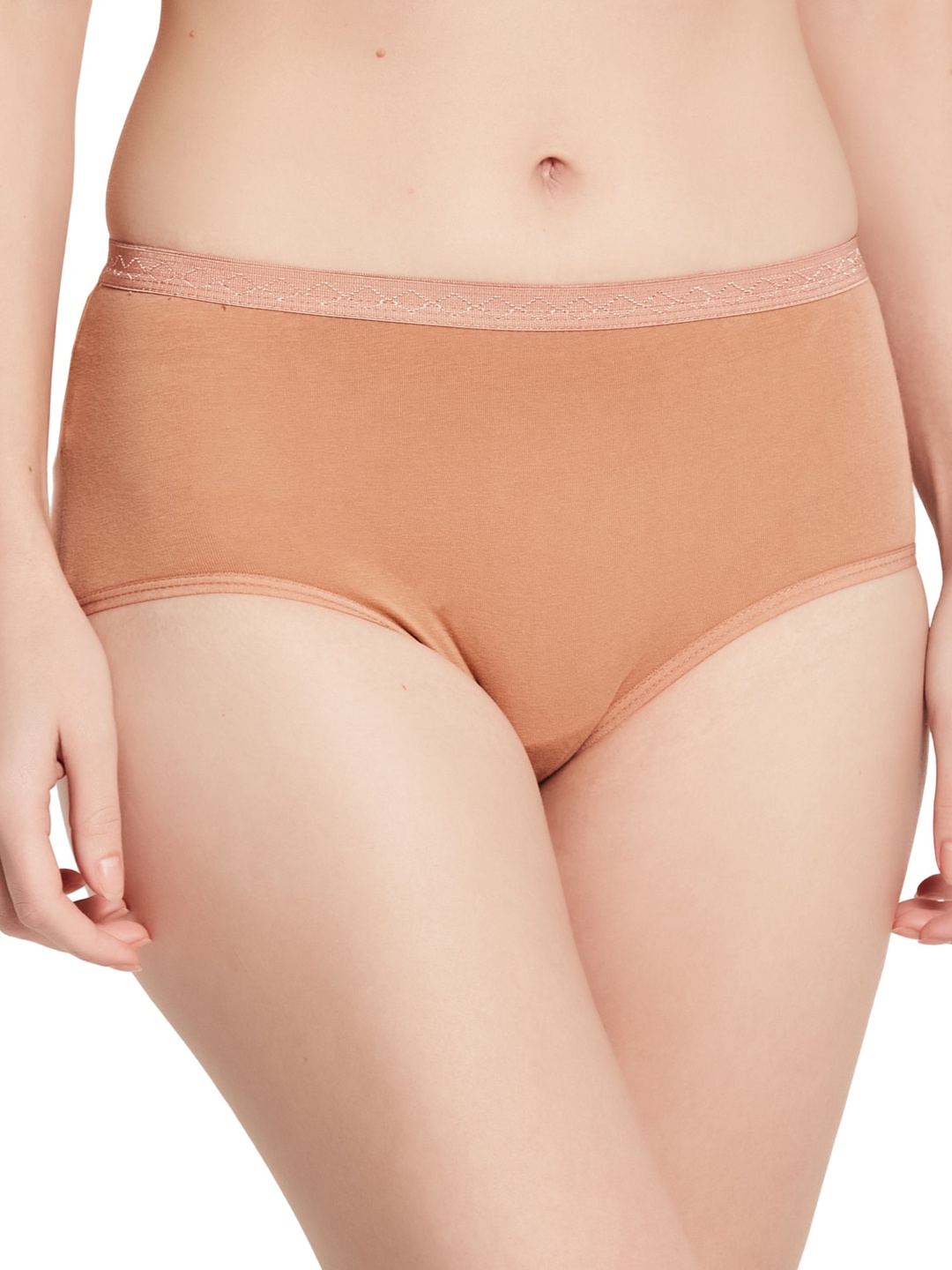 

UNMADE Women High-Rise Hipster Briefs, Coffee brown