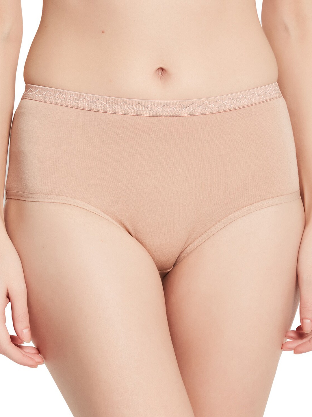 

UNMADE Women High Rise Hipster Brief, Beige