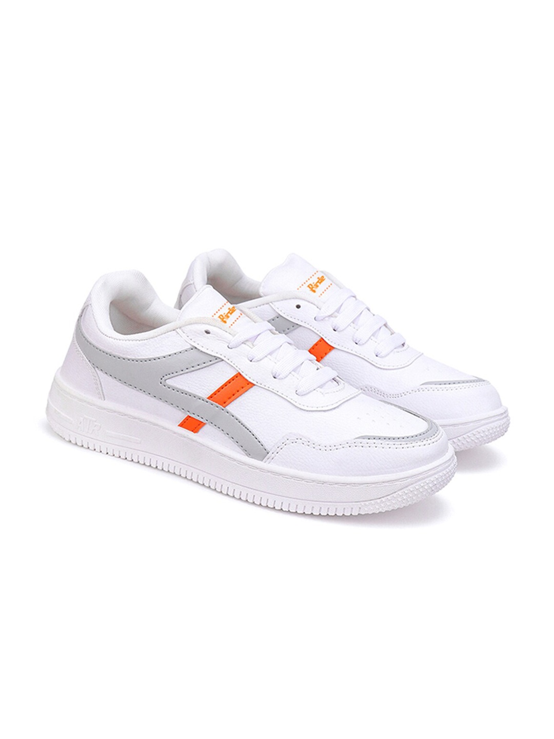 

BIRDE Men Colourblocked Lightweight Lace-Up Sneakers, White