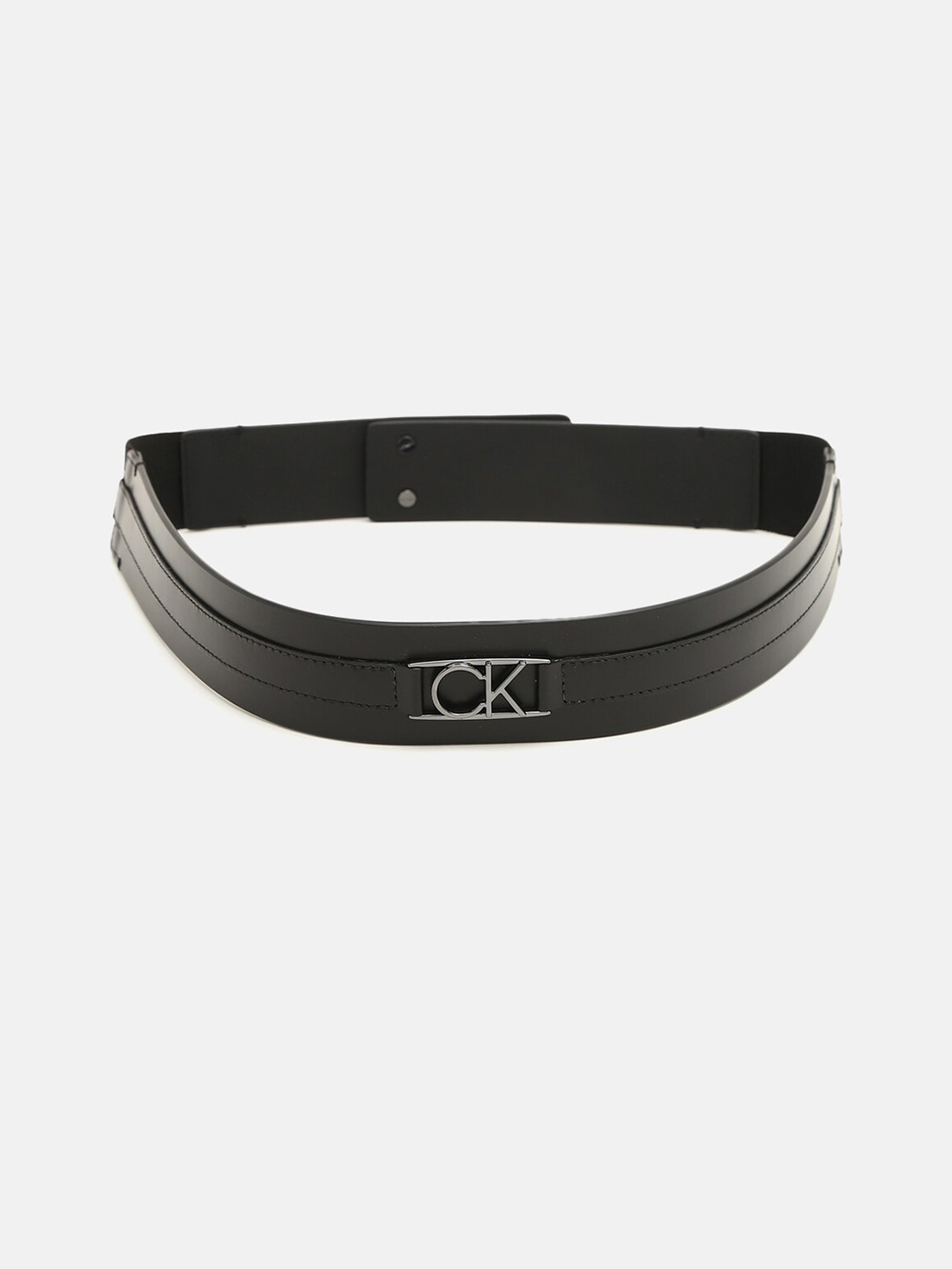 

Calvin Klein Jeans Women Leather Belt, Black