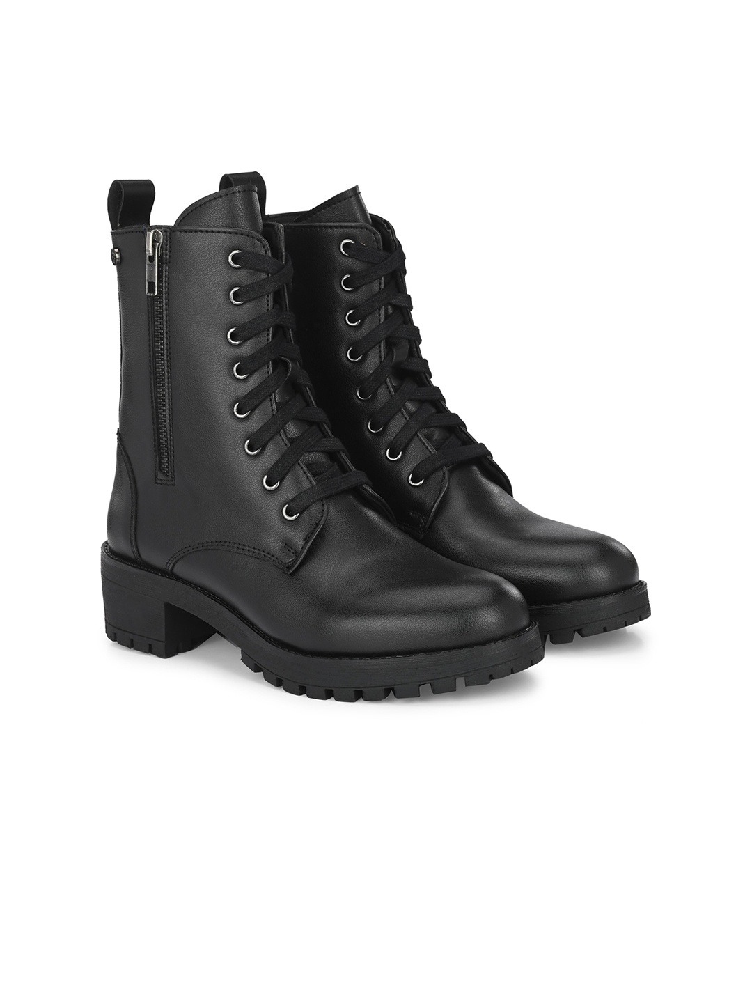 

Delize Women Mid-Top Leather Chelsea Boots, Black