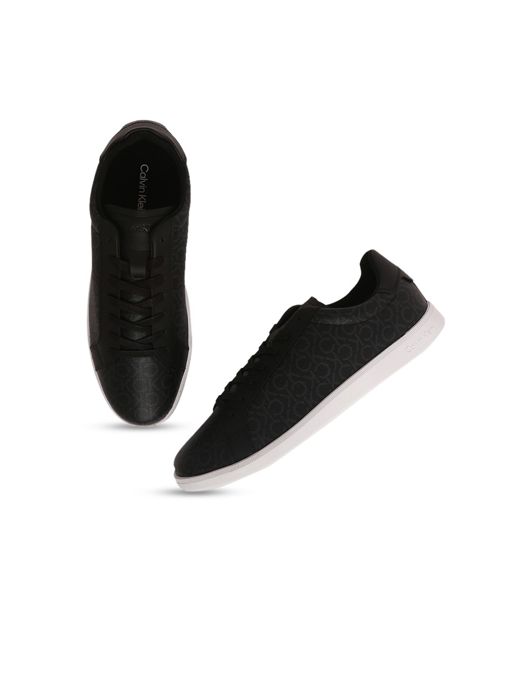 

Calvin Klein Jeans Men Textured Lace-Up Sneakers, Black