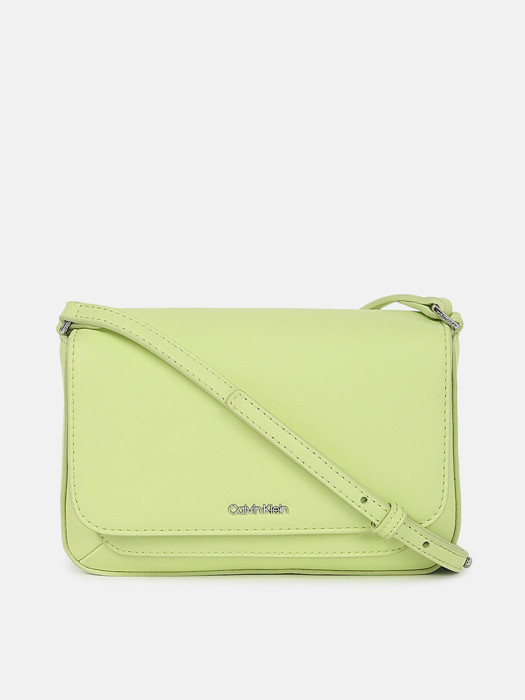 

Calvin Klein Jeans One Compartment Small Structured Sling Bag, Green