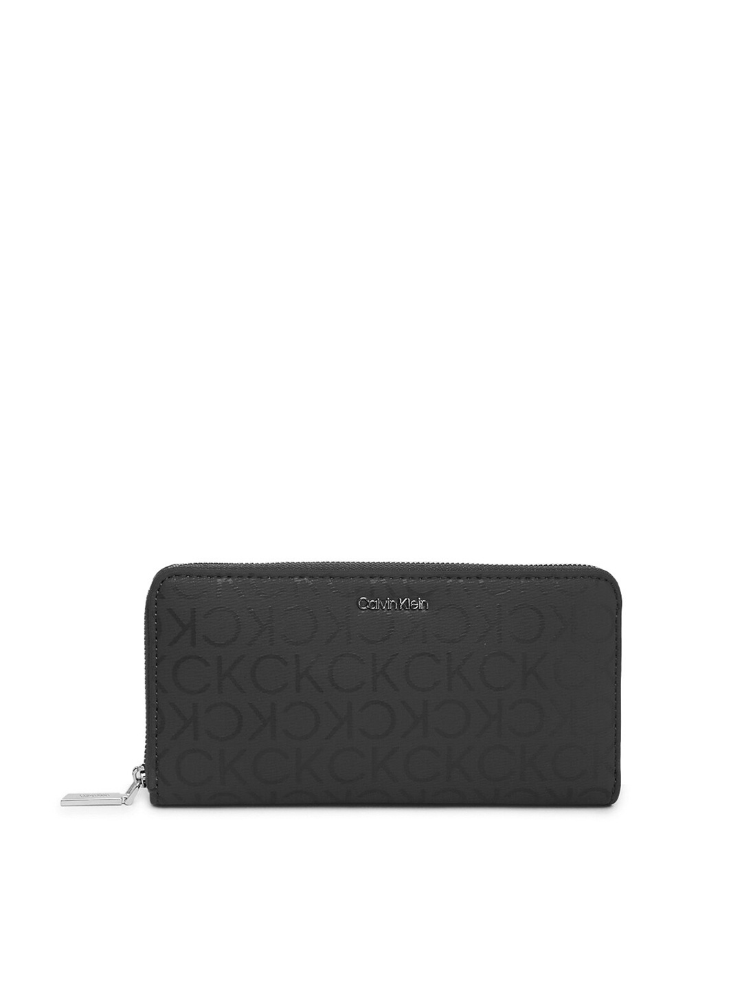

Calvin Klein Jeans Women Printed Zip Around Wallet, Black