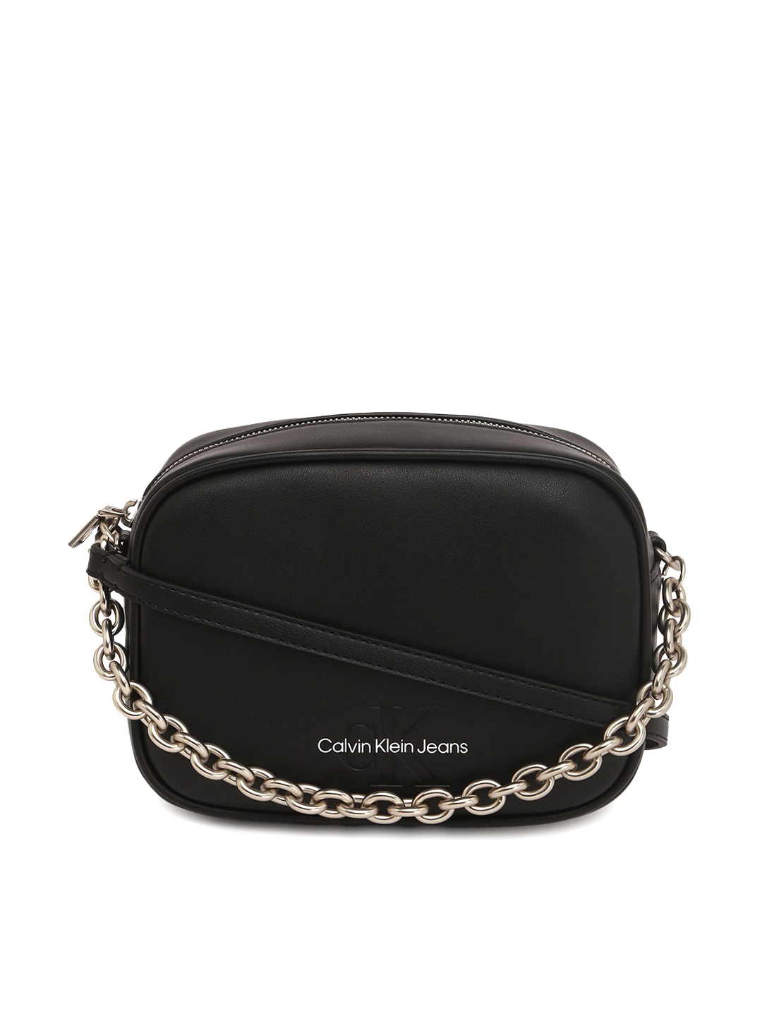 

Calvin Klein Jeans One Compartment Small Structured Handheld Bag, Black