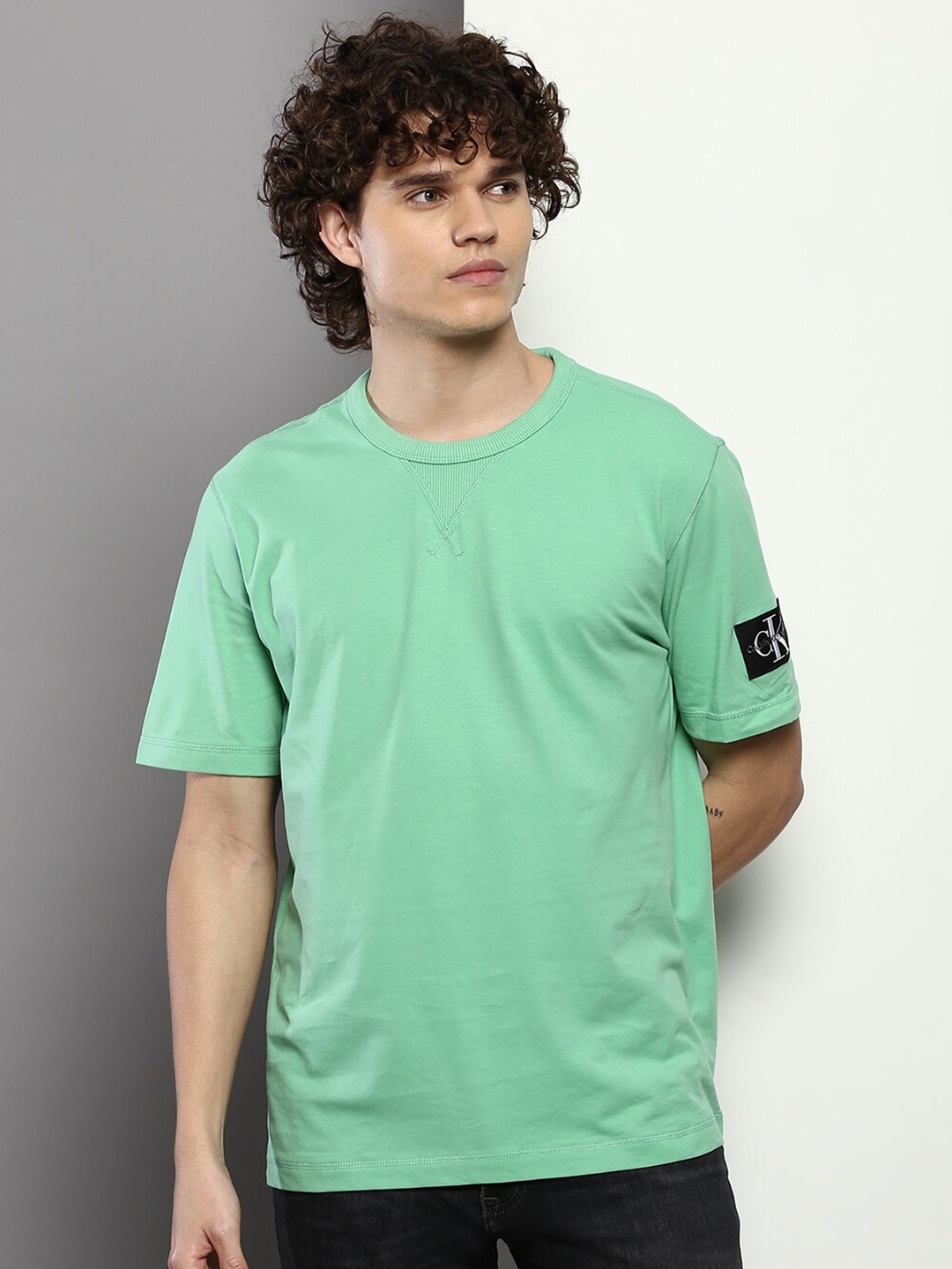 

Calvin Klein Jeans Men Organic Cotton T-shirt, Green
