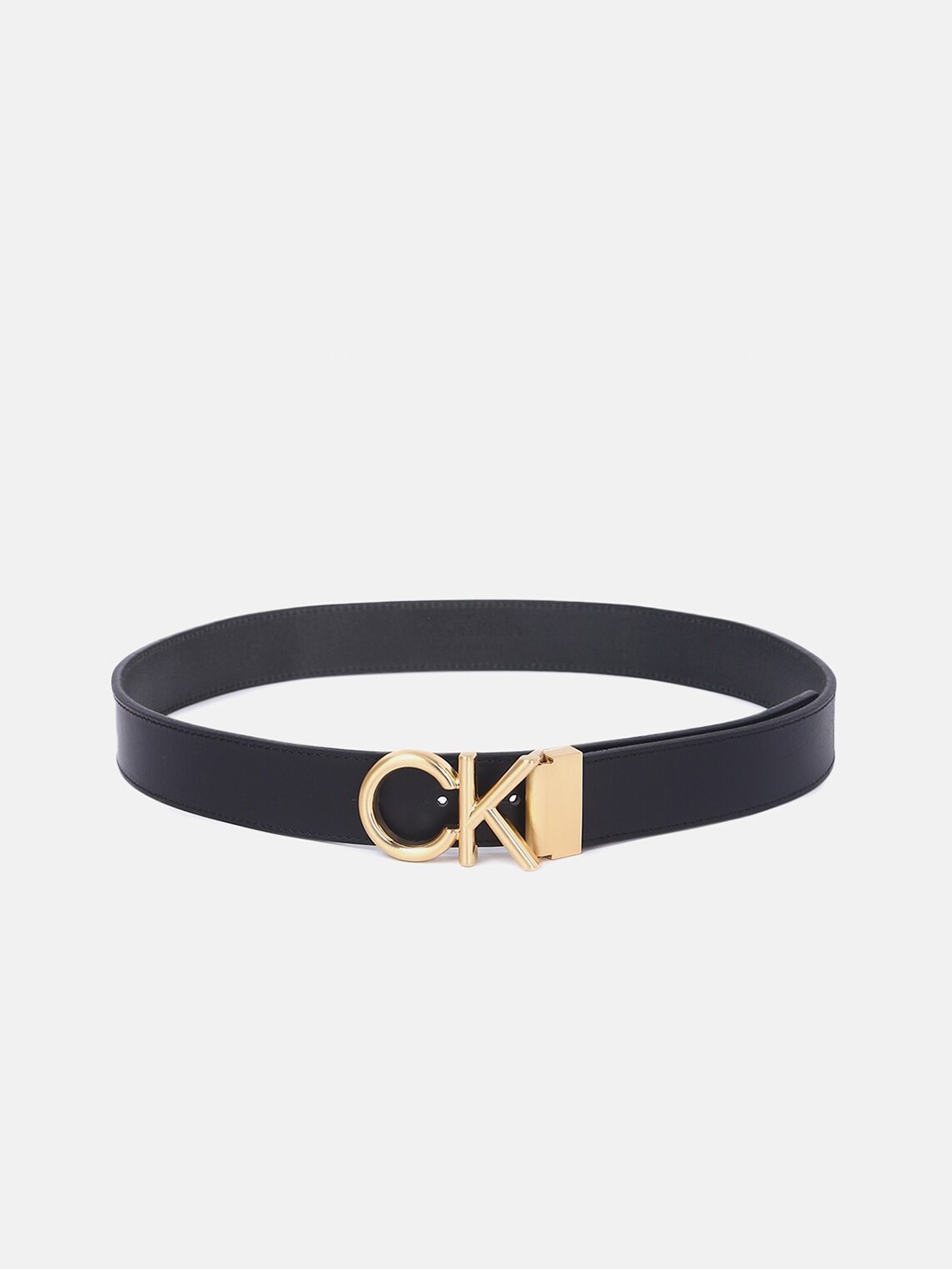 

Calvin Klein Jeans Men Leather Belt, Black