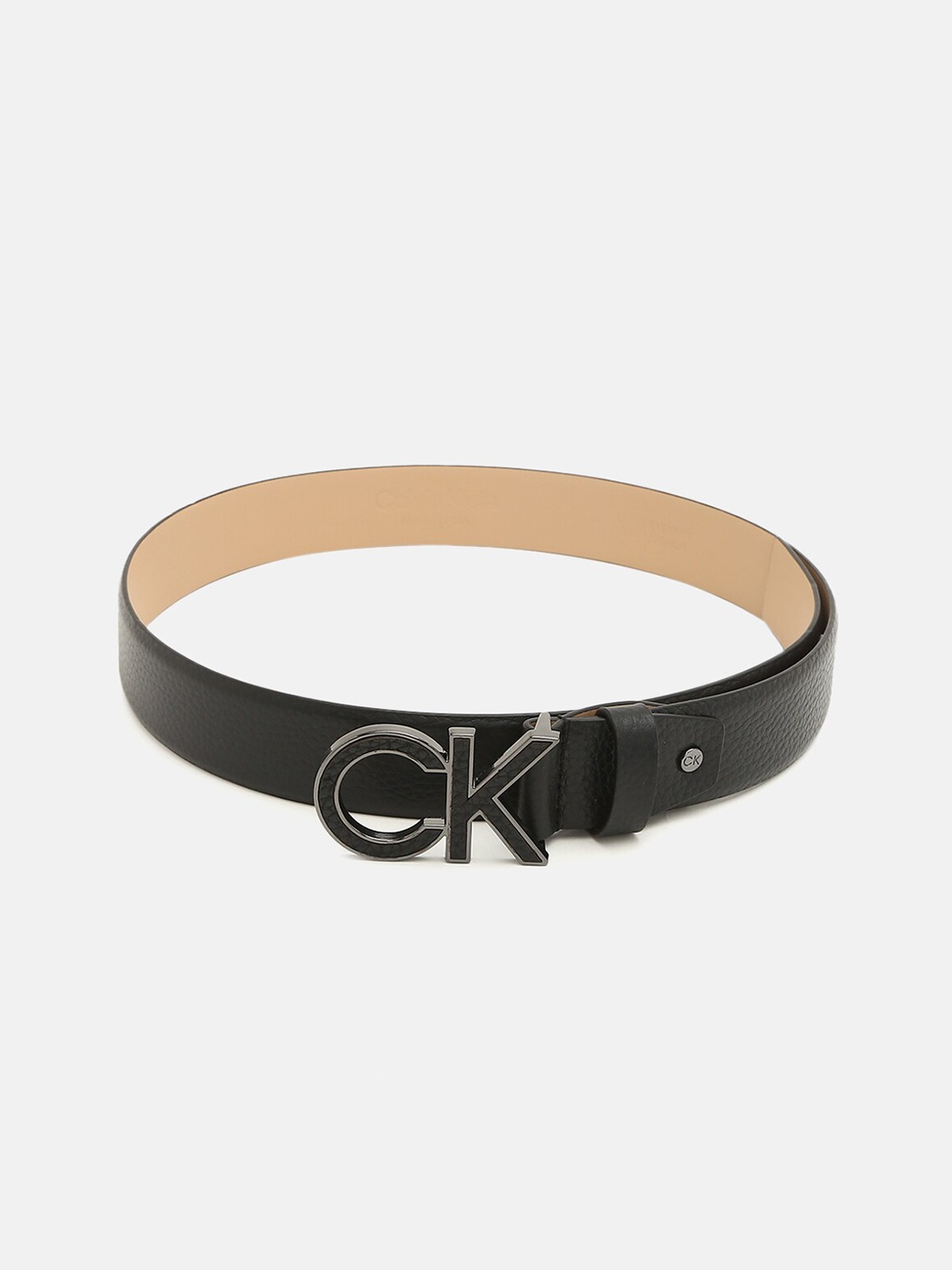 

Calvin Klein Jeans Men Leather Belt, Black