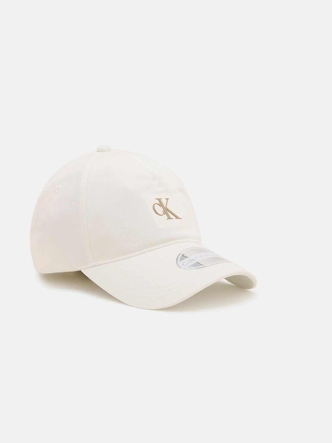 

Calvin Klein Jeans Men Organic Cotton Baseball Cap, Off white