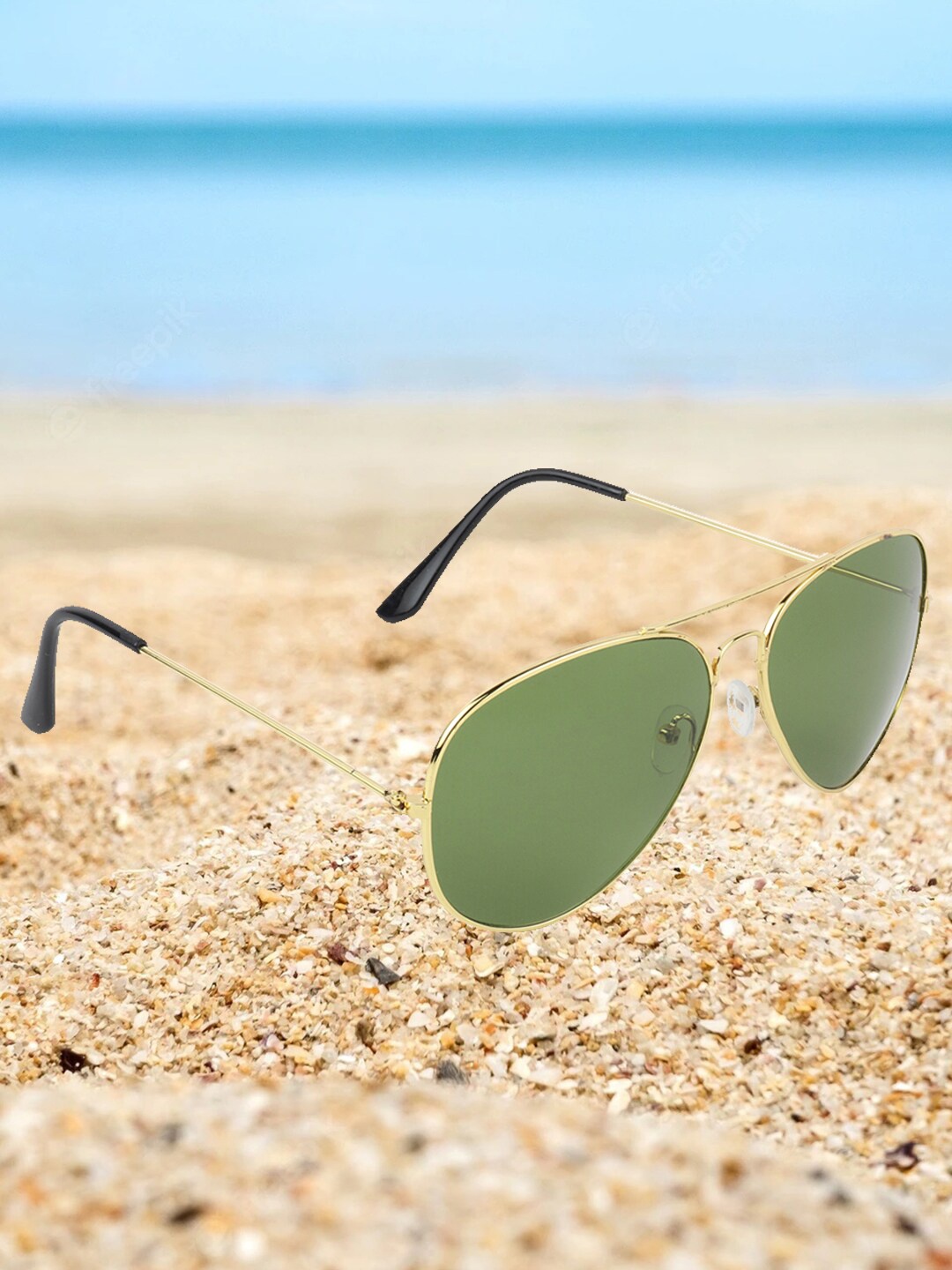 

EPICINK hob Aviator Sunglasses with UV Protected Lens EPSG-AVI_8, Black
