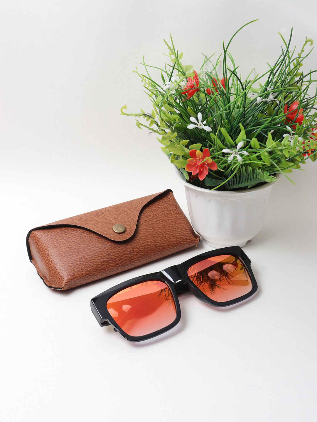 

EPICINK hob Wayfarer Sunglasses with UV Protected Lens EPSG-20219-07, Orange