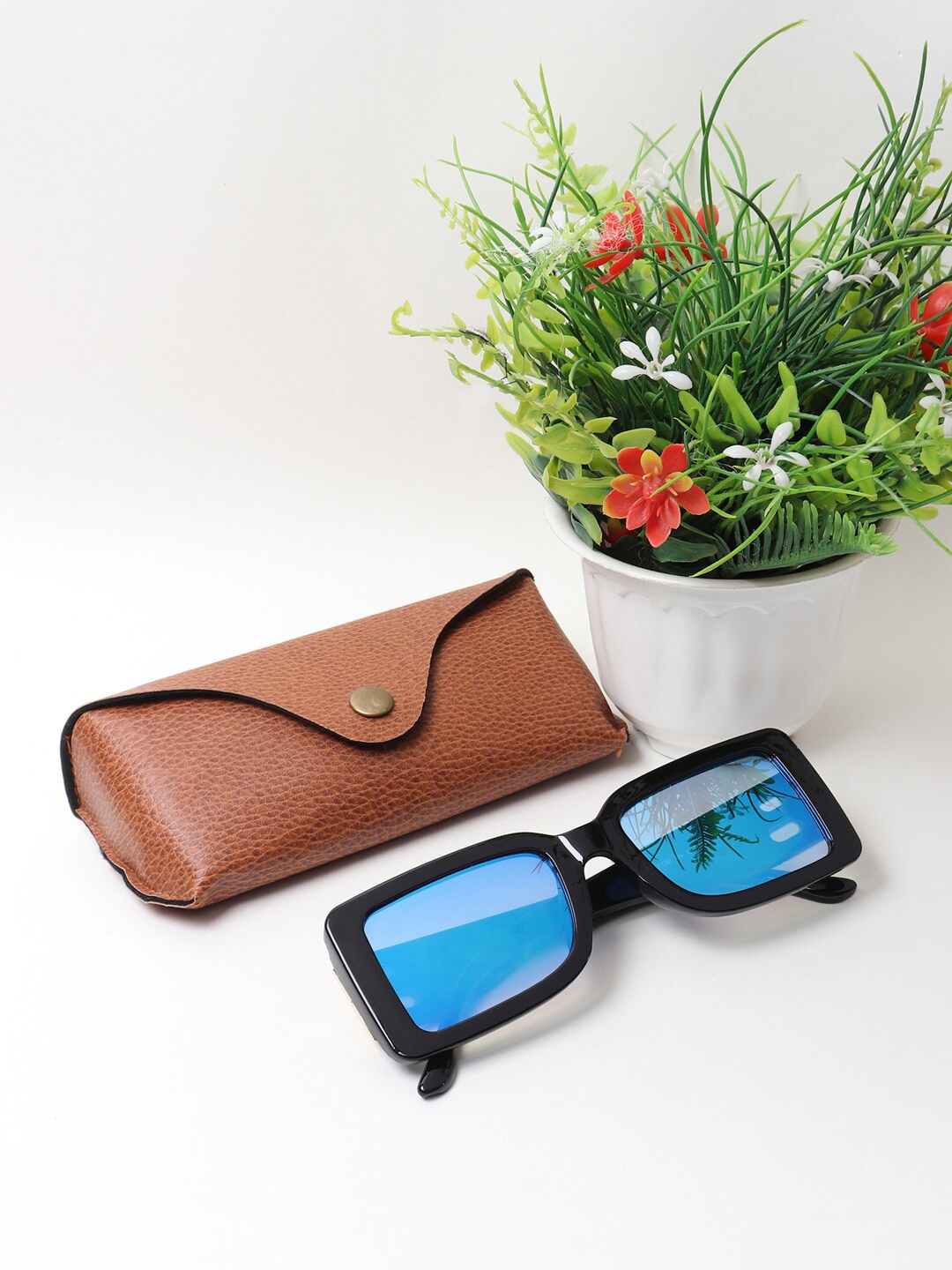 

EPICINK hob Rectangle Sunglasses with UV Protected Lens EPSG-10883-0, Green