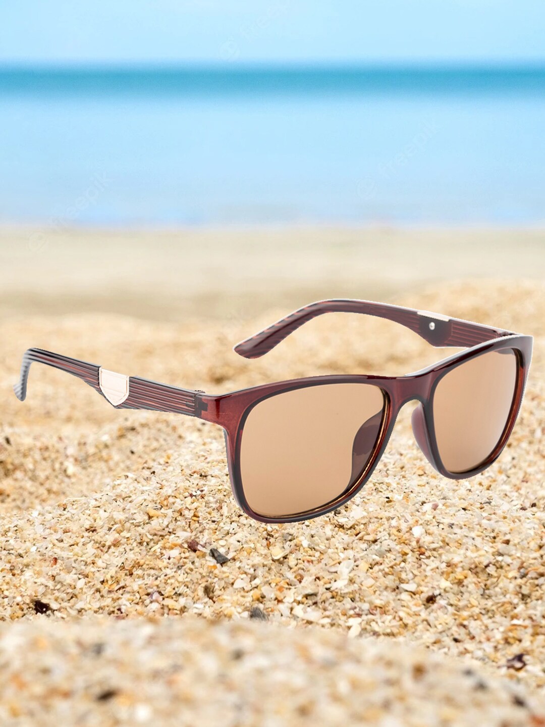 

EPICINK hob Wayfarer Sunglasses with UV Protected Lens EPSG-0240702, Brown