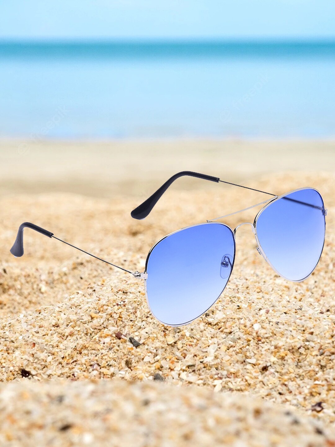 

EPICINK hob Aviator Sunglasses with UV Protected Lens EPSG-AVI_BLSL, Silver
