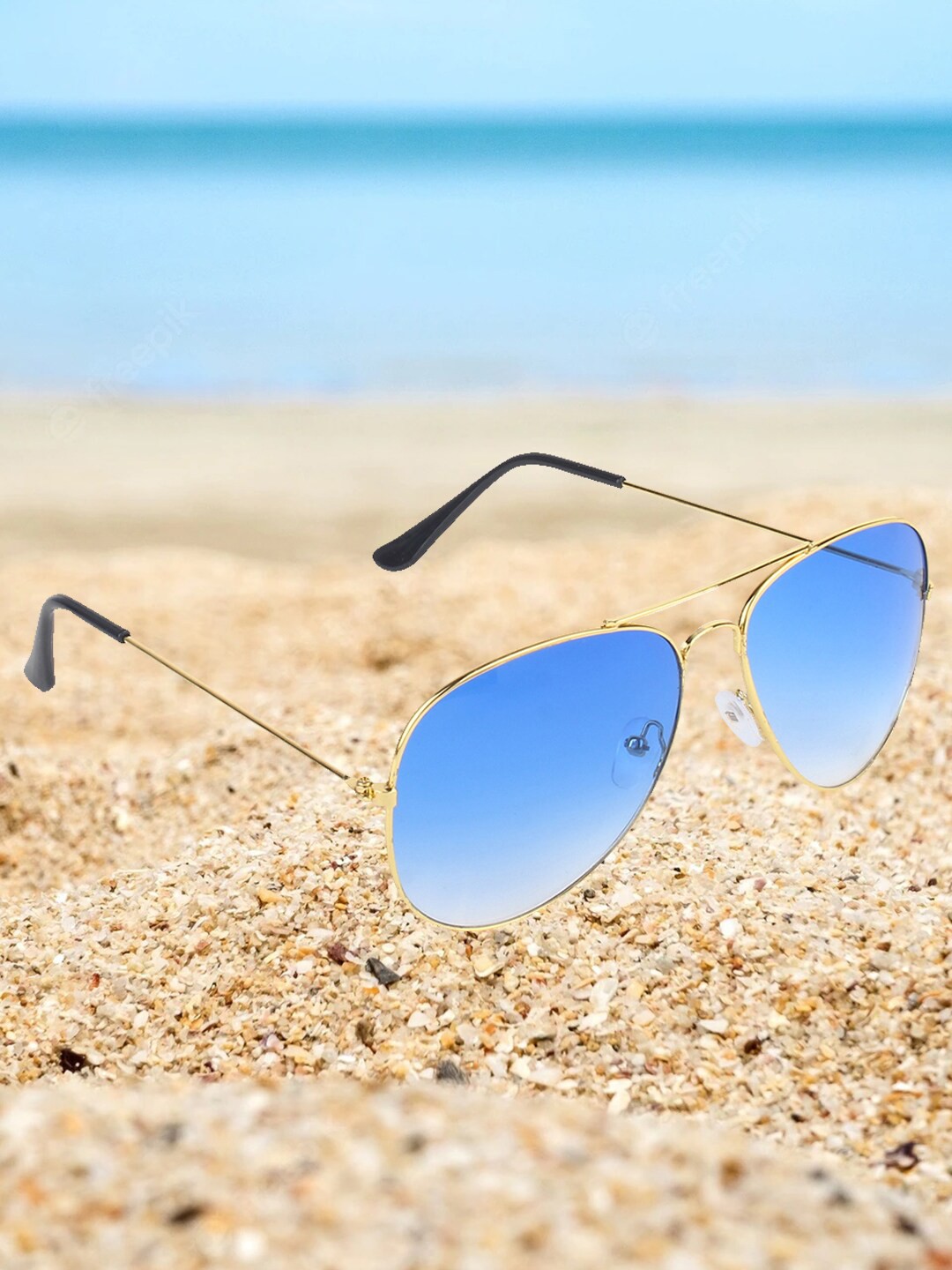 

EPICINK hob Aviator Sunglasses with UV Protected Lens EPSG-AVI, Gold