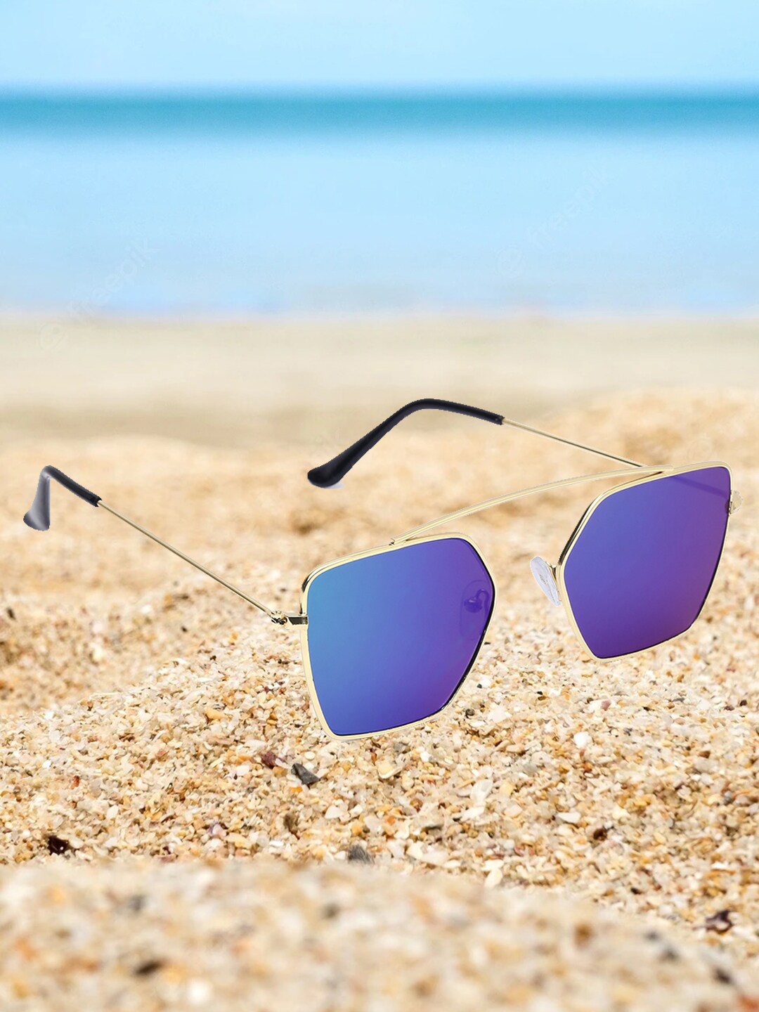 

EPICINK hob Aviator Sunglasses with UV Protected Lens EPSG-2255705, Gold