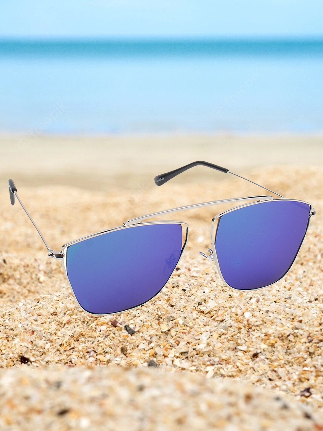 

EPICINK hob Aviator Sunglasses with UV Protected Lens EPSG-1102410, Silver