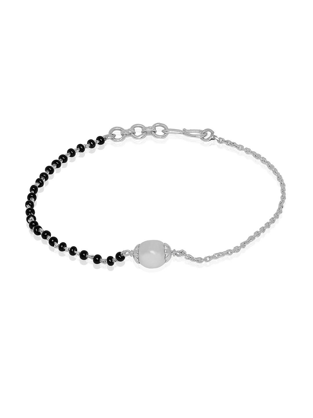 

ahilya Women Sterling Silver Silver-Plated Charm Bracelet