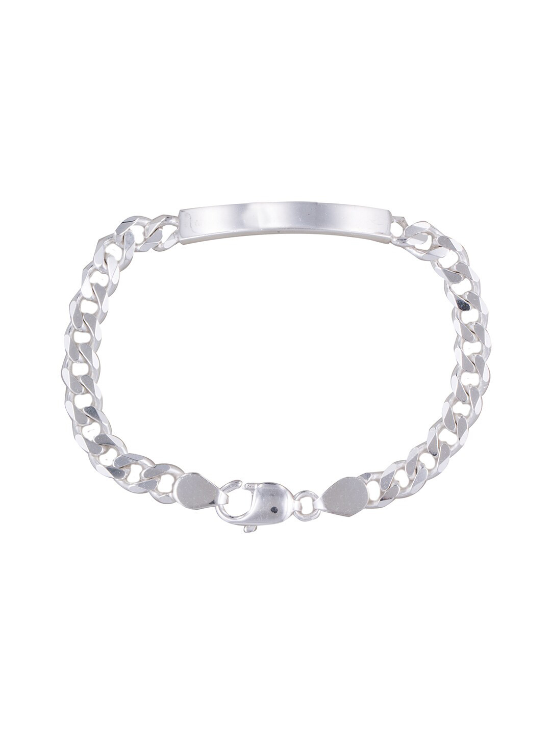 

ahilya Women Sterling Silver Handcrafted Silver-Plated Link Bracelet