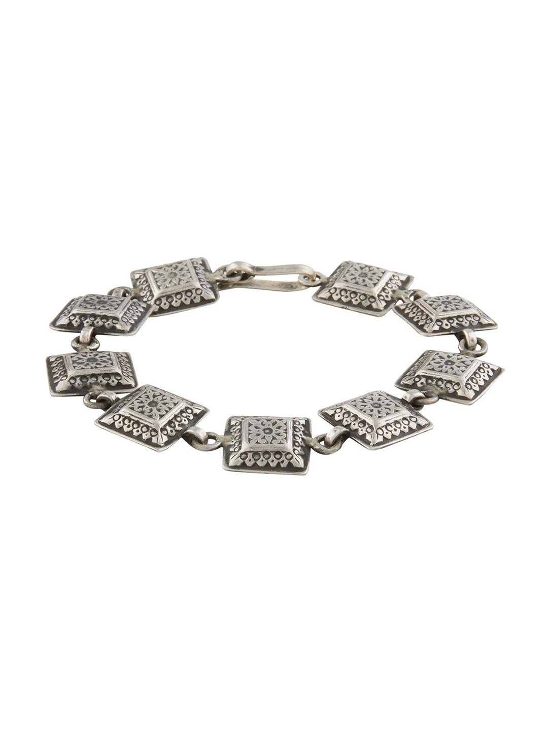 

ahilya Women 92.5 Sterling Silver-Plated Link Bracelet