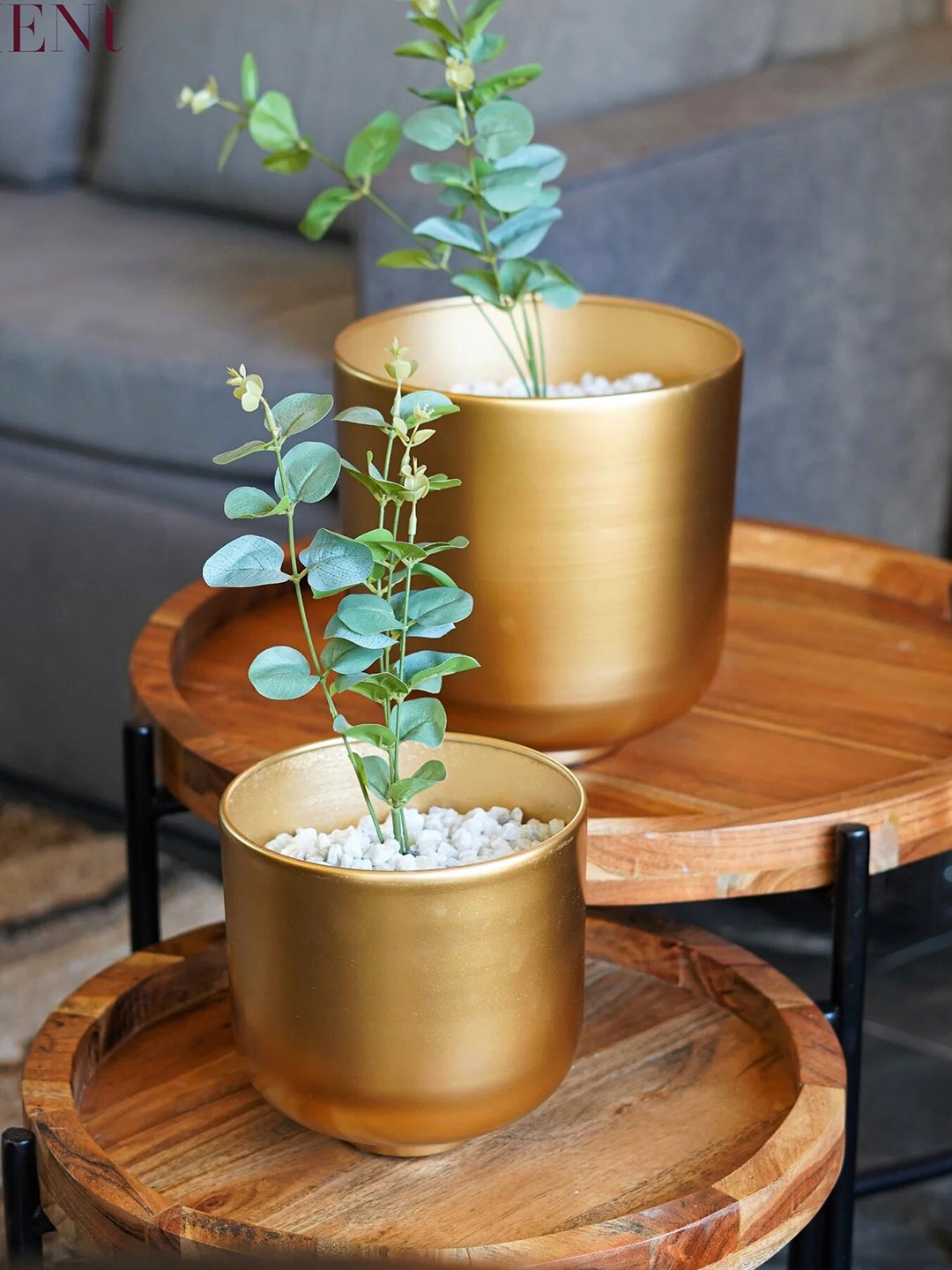 

THE ARTMENT Gold-Toned Eden Planter