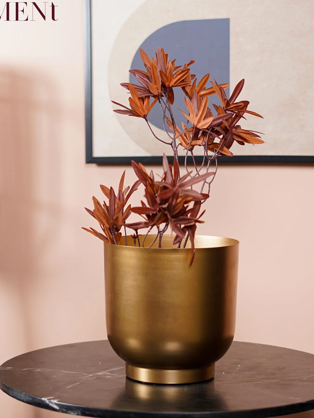 

THE ARTMENT Gold-Toned Eden Planter