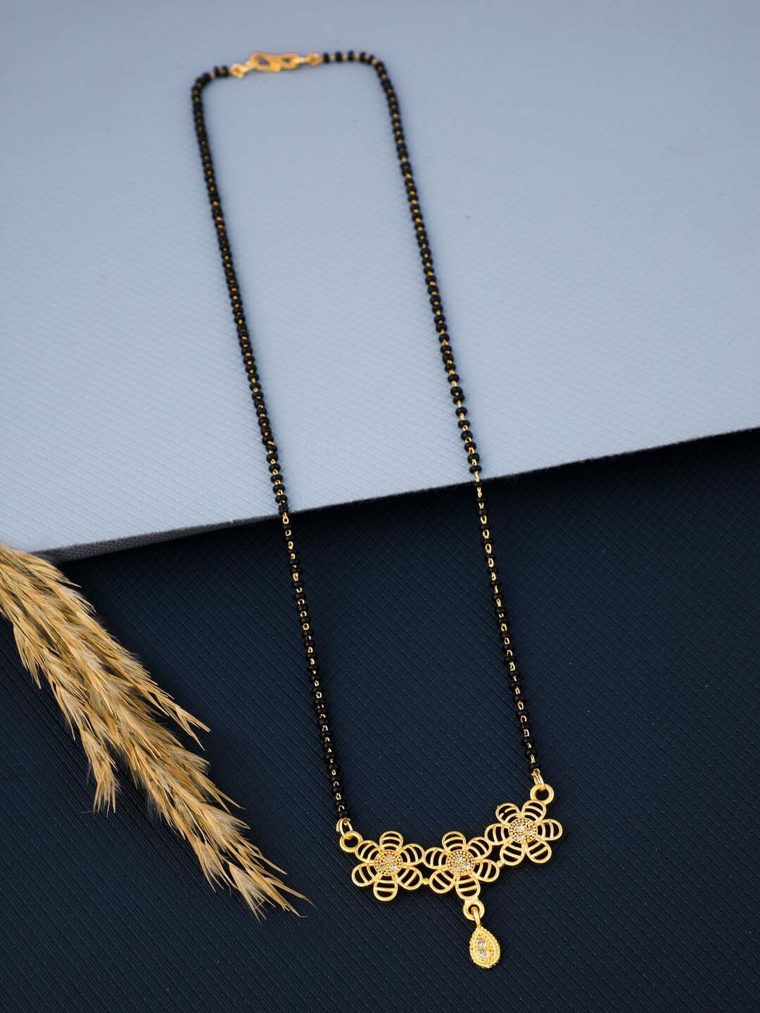 

Vita Bella Gold-Plated Floral Mangalsutra