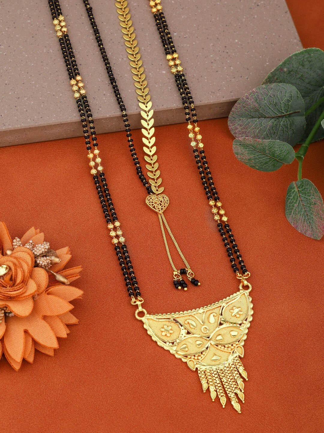 

Vita Bella Set Of 2 Gold-Plated Mangalsutra